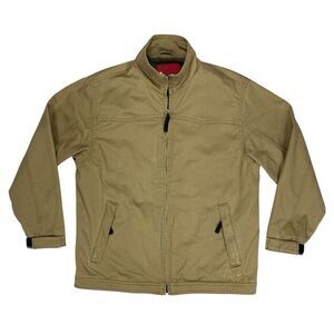 Old Navy Utility Jacket Youth Sz XL Brown Sherpa Lined Smart Casual Winter Coat